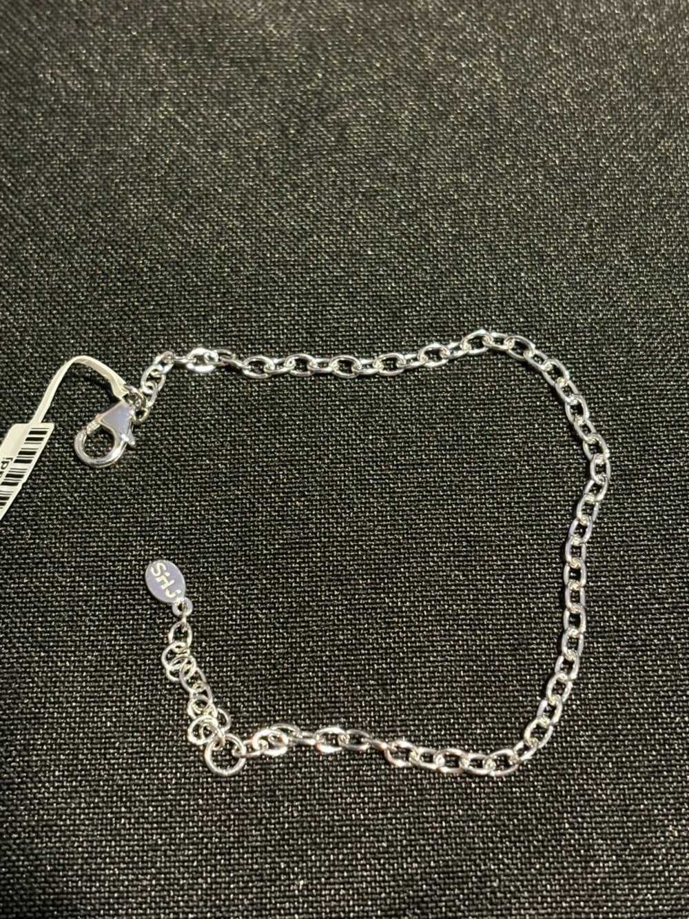 New Sterling Silver Charm Bracelet 6.5 - 8 in